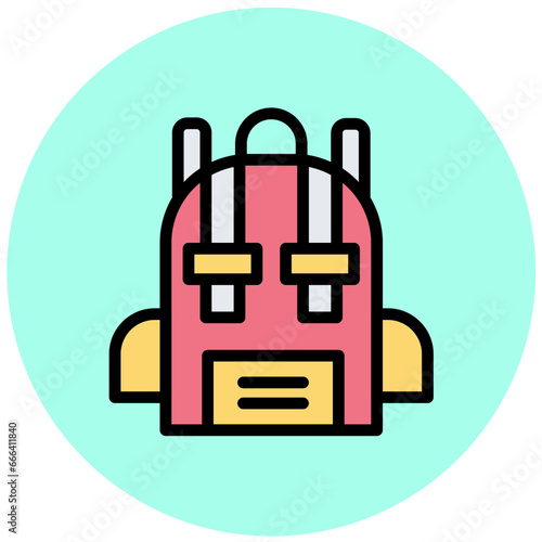 Bagpack Vector Icon Design Illustration