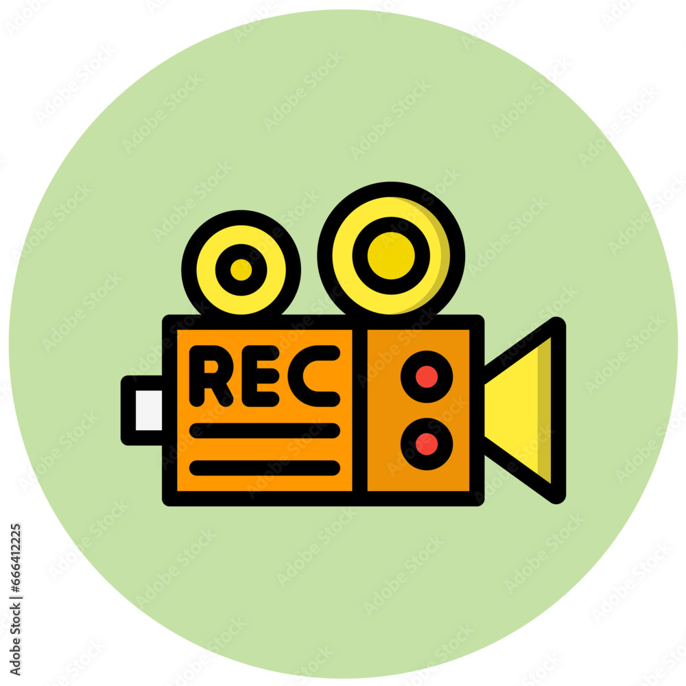 Video Recorder Vector Icon Design Illustration Video Recorder Vector Icon Design Illustration