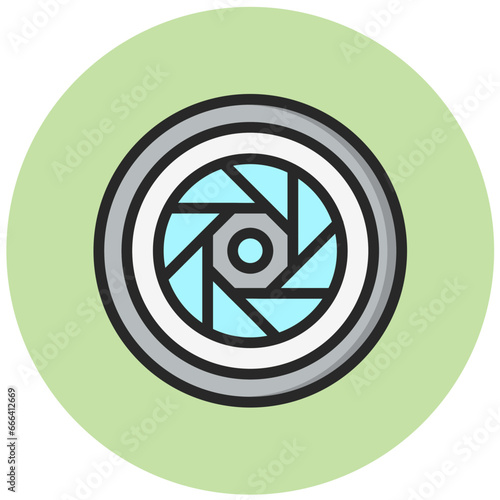 Diafragma Vector Icon Design Illustration