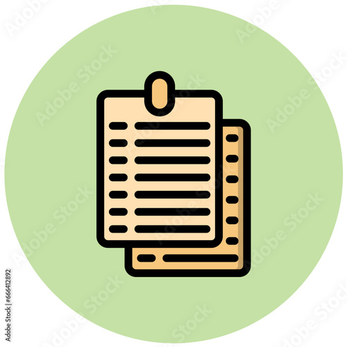 Notes Vector Icon Design Illustration