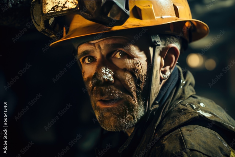 Photograph captures the essence of the profession of Miner Photograph captures the essence of the profession of Miner