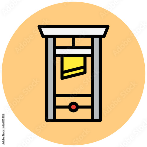 Guillotine Vector Icon Design Illustration