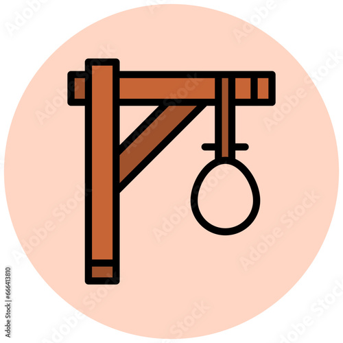 Gallows Vector Icon Design Illustration