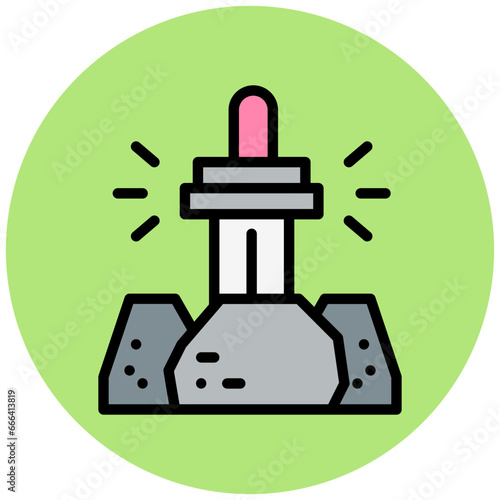 Excalibur Vector Icon Design Illustration