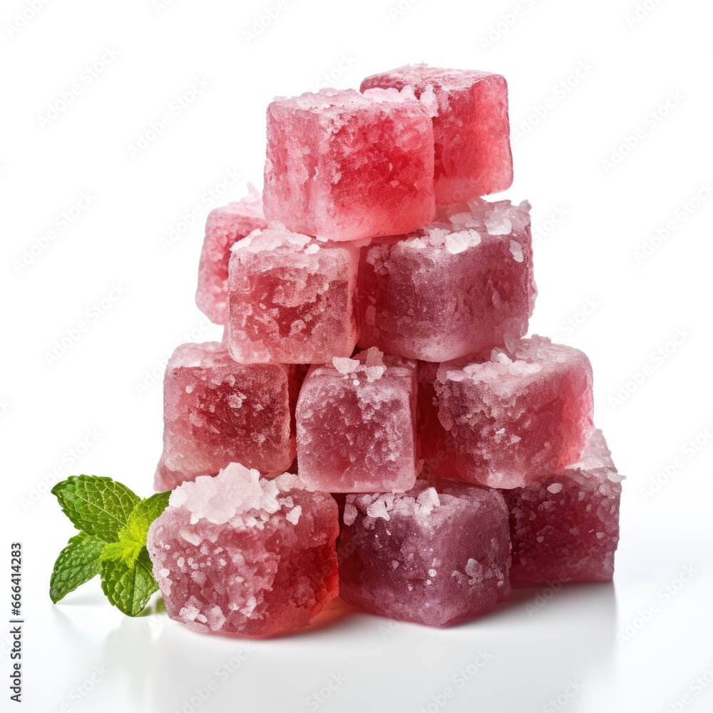 Tasty Turkish Delight , Hd , On White Background Tasty Turkish Delight , Hd , On White Background