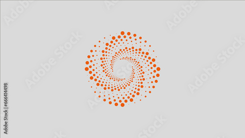 red and white spiral art design