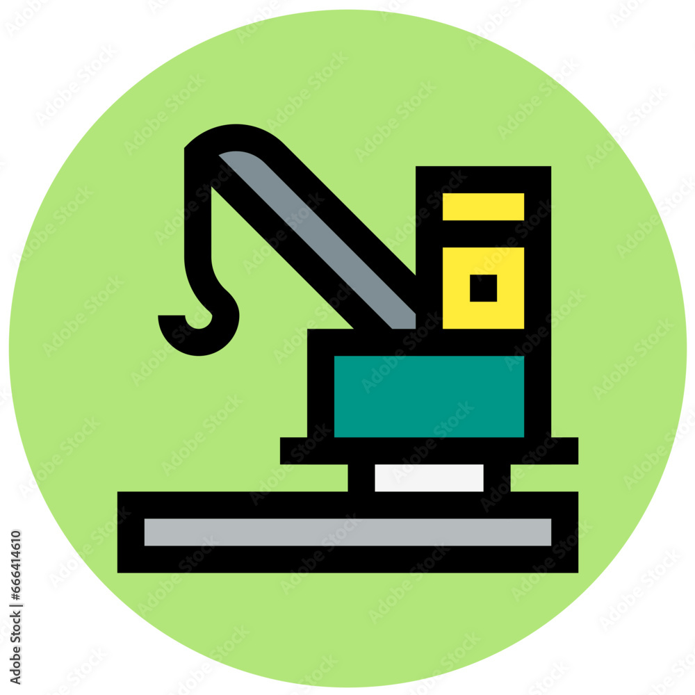 Offshore Rig Vector Icon Design Illustration Offshore Rig Vector Icon Design Illustration