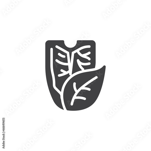 Plant based food vector icon