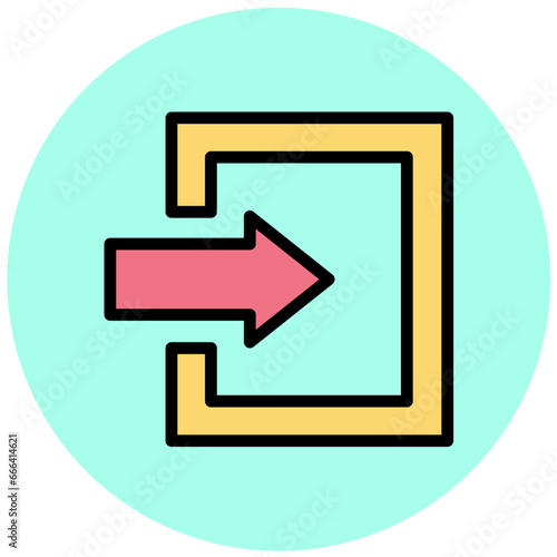 Free Download Log in Vector Icon Design Illustration - GFXLoad