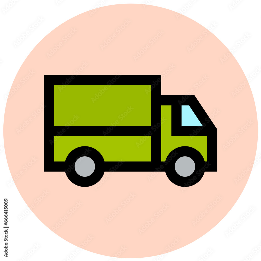 Delivery Truck Vector Icon Design Illustration Delivery Truck Vector Icon Design Illustration