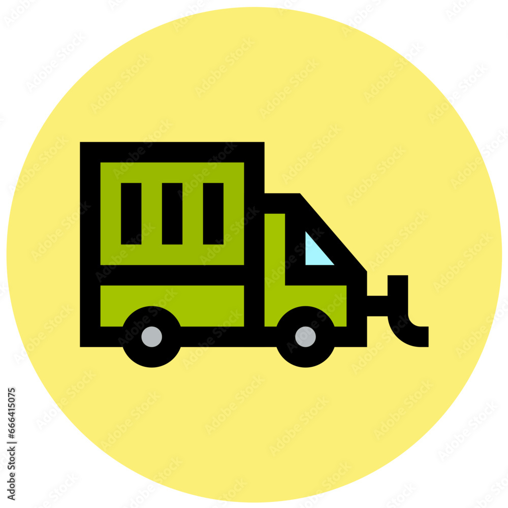 Garbage truck Vector Icon Design Illustration Garbage truck Vector Icon Design Illustration