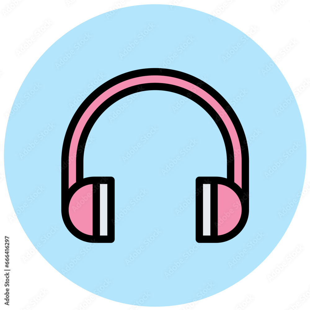 Headphones Vector Icon Design Illustration Headphones Vector Icon Design Illustration