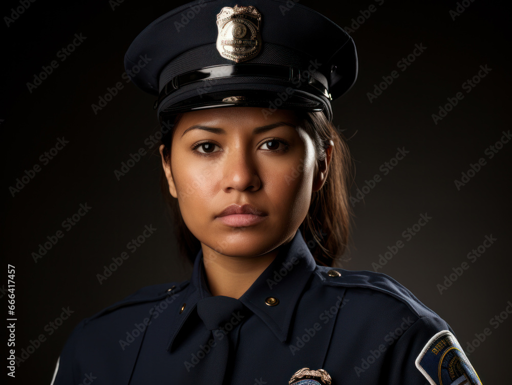 portrait of us police