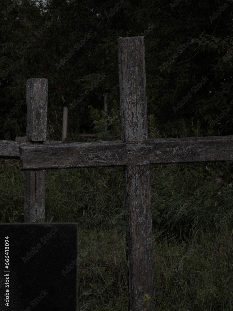 cross in cemetery cross in cemetery