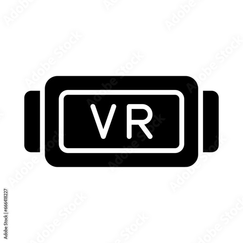 Vr Glasses Glyph Icon Design