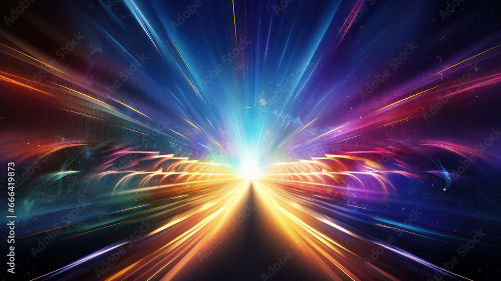 Abstract Light Tunnel Infinity Abstract Light Tunnel Infinity