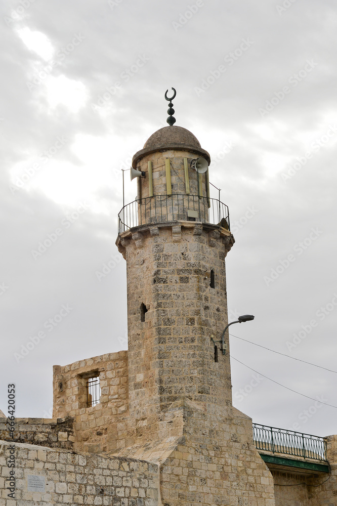 Chapel of The Ascension of Jesus Christ on Mount of Olives in Jerusalem, Israel. Chapel of The Ascension of Jesus Christ on Mount of Olives in Jerusalem, Israel.