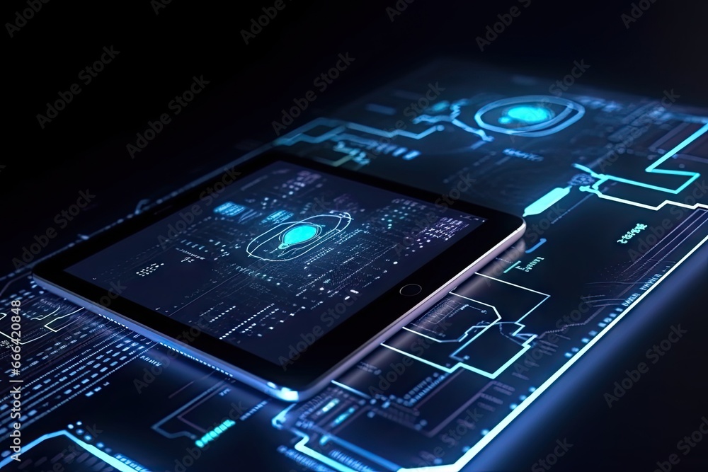 Tablet caught in the swirling whirlpool of data nanotechnology and artificial intelligence Tablet caught in the swirling whirlpool of data nanotechnology and artificial intelligence