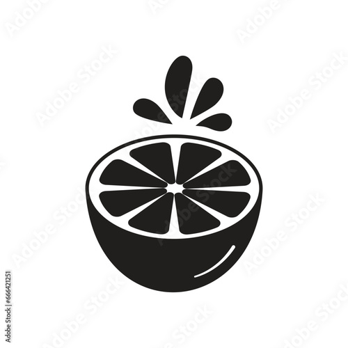 Lemon icon vector illustration. Citrus on isolated background. Citric sign concept.