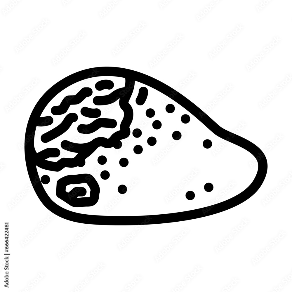 mangoes rotten food line icon vector. mangoes rotten food sign. isolated contour symbol black illustration mangoes rotten food line icon vector. mangoes rotten food sign. isolated contour symbol black illustration