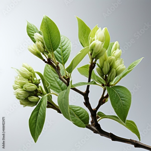 Wallpaper Mural Beauty Blossoming Green Tea Bud ,Hd, On White Background Torontodigital.ca