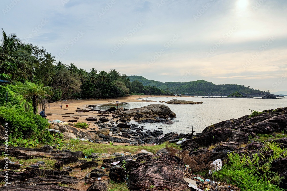 Om Beach, Gokarna, North Canara district, Karnataka, India