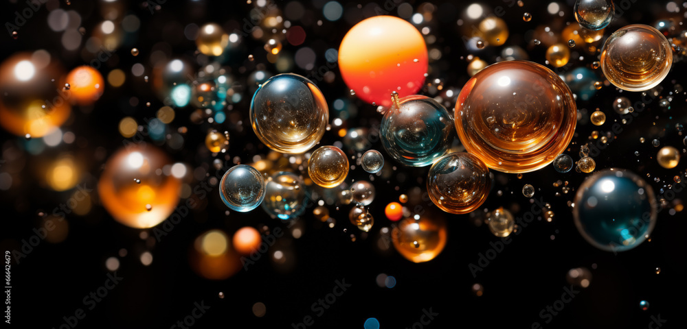 abstract background, glass balls.