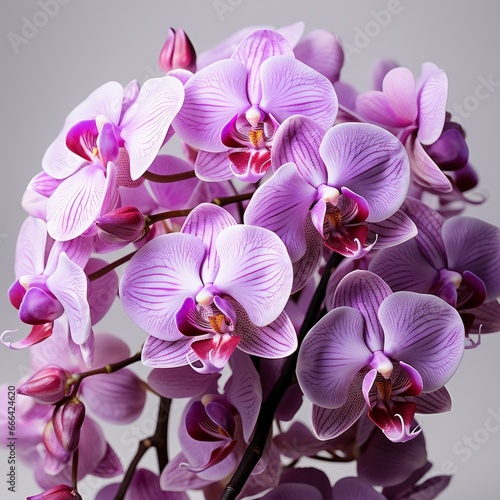 Closeup Thai Orchid Blurred Background  Hd  On White Background