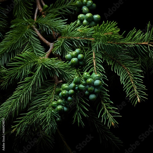 Coniferous Branches Light Board Hd  On White Background