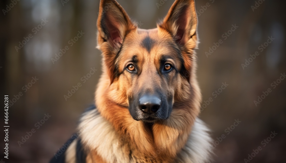 german shepherd dog - obrazy, fototapety, plakaty 