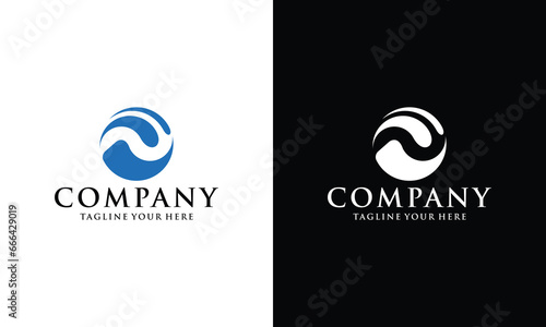 Vector upward Arrow in a Circle logo. Creative arrow up sign for growth and success concept. Financial Investment Logotype concept icon.