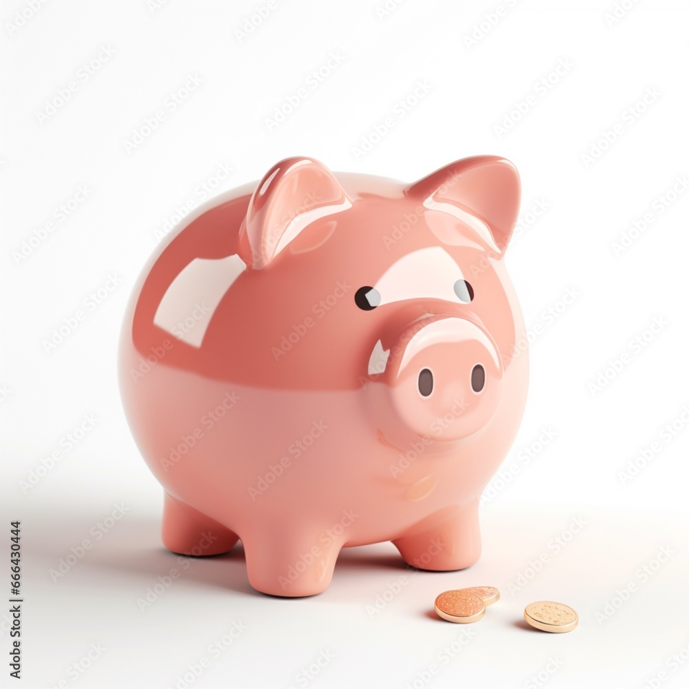 piggy bank with coins. Pastel background. 3D rendering. Financial and investment business concepts
piggy bank with coins. Pastel background. 3D rendering. Financial and investment business concepts