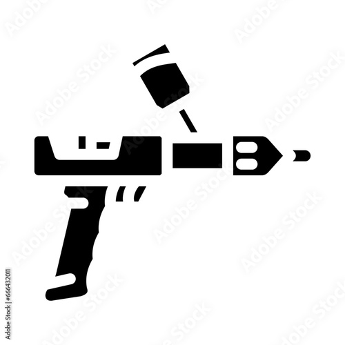 pig vaccination glyph icon vector. pig vaccination sign. isolated symbol illustration