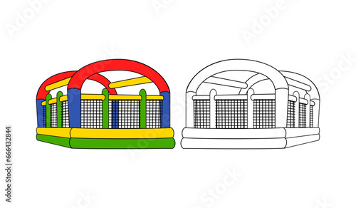 Bounce House Design Illustration vector eps format , suitable for your design needs, logo, illustration, animation, etc.