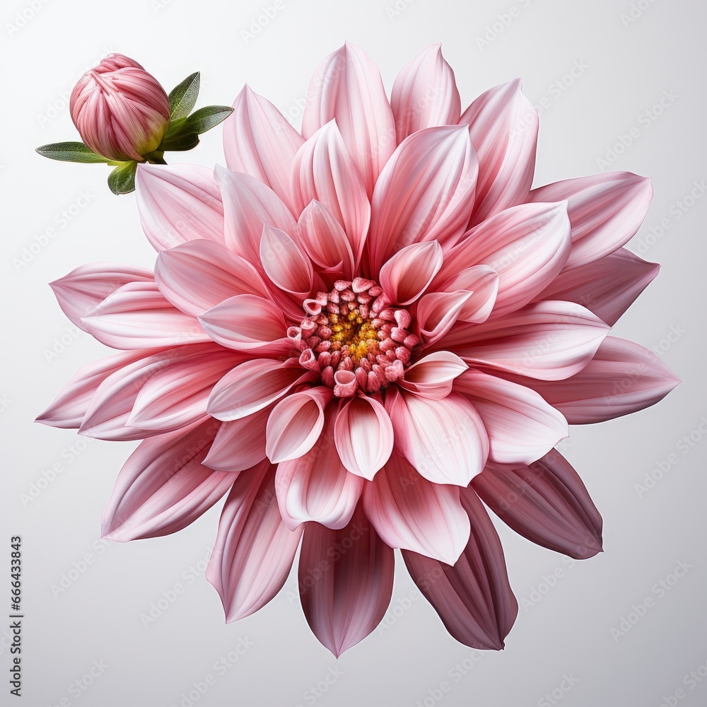 Pink Flower ,Hd, On White Background Pink Flower ,Hd, On White Background