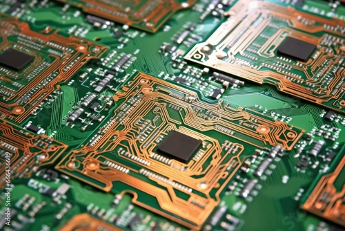 freshly painted circuit boards for contouring devices