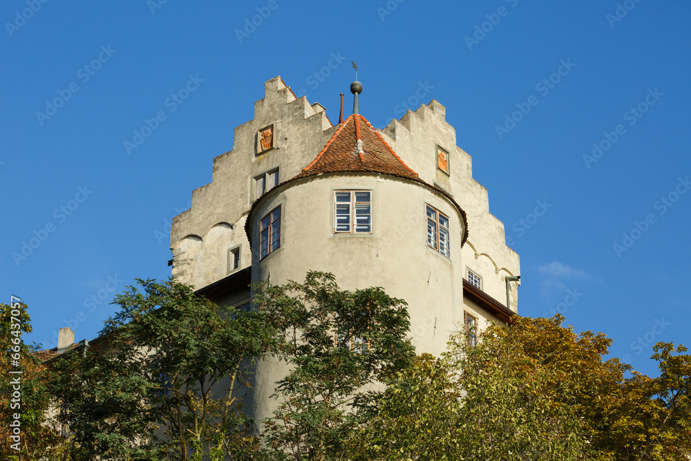 Ausblick auf die Burg Meersburg am Bodensee