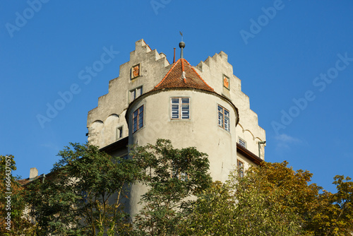 Ausblick auf die Burg Meersburg am Bodensee