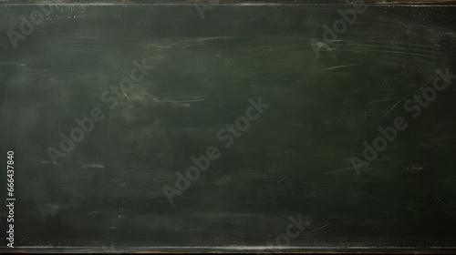 Dark green chalkboard with white marks photo