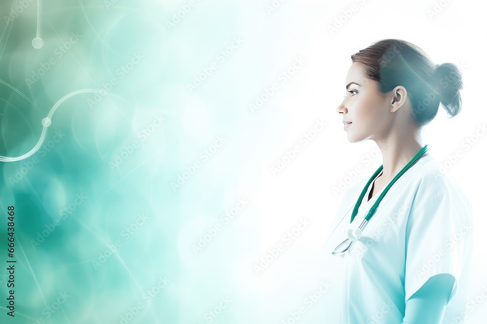 Young beautiful Registered Nurse, future doctor Young beautiful Registered Nurse, future doctor