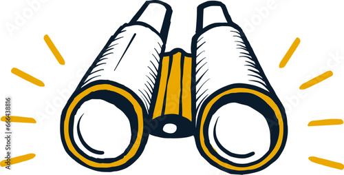 illustration of a icon binoculars
