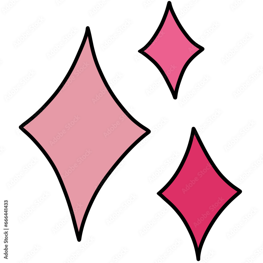 Obraz premium the sparkles element in shade of pink