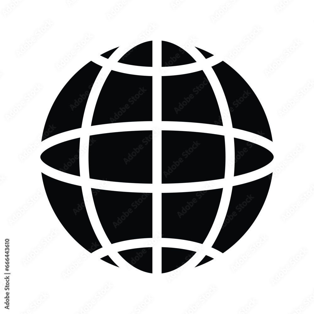 Globe icon design, illustration design Globe icon design, illustration design