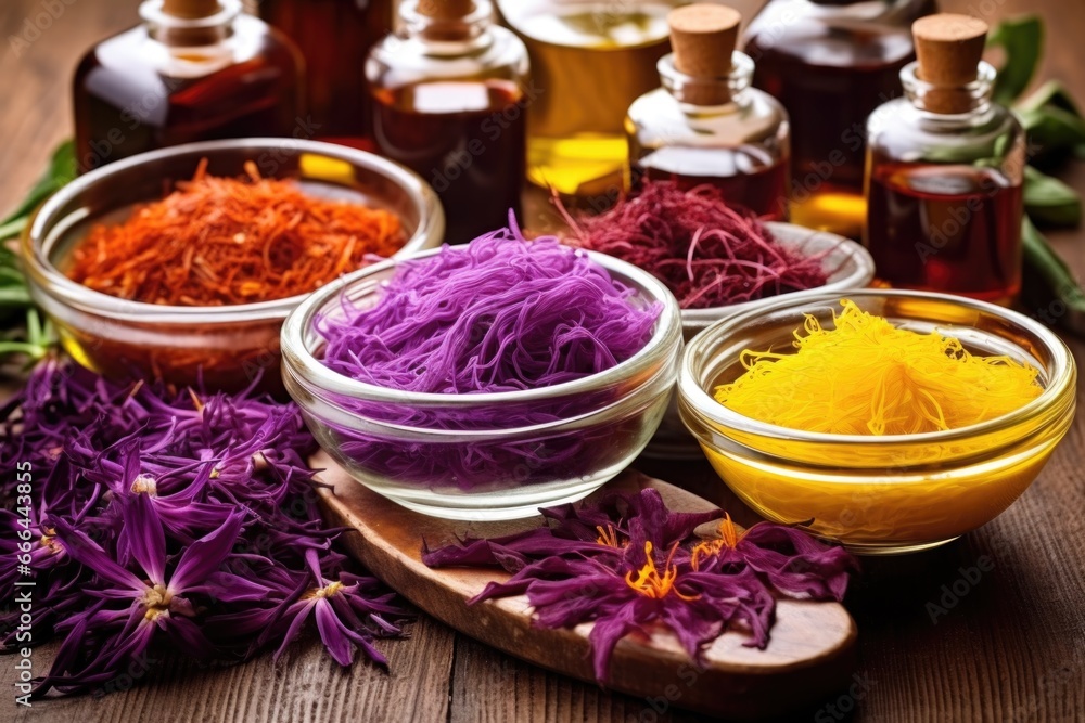 photo of botanicals intended for organic soap making photo of botanicals intended for organic soap making