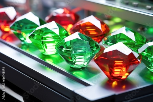 scanner analyzing quality of gemstones in a laboratory