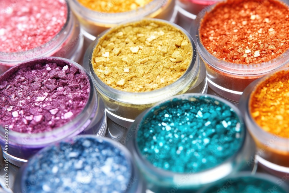 a macro shot of mixed eyeshadow pigment before pressing a macro shot of mixed eyeshadow pigment before pressing