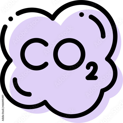 illustration of a icon co2