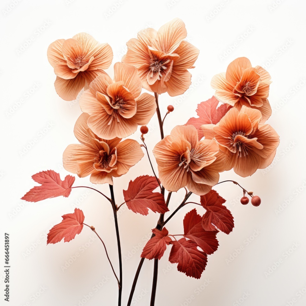 Dried Hazel Blossom Leaves, Hd , On White Background Dried Hazel Blossom Leaves, Hd , On White Background