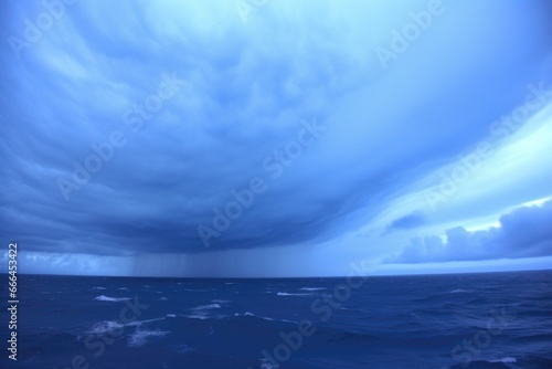 neptunes blue tone with visible storms photo