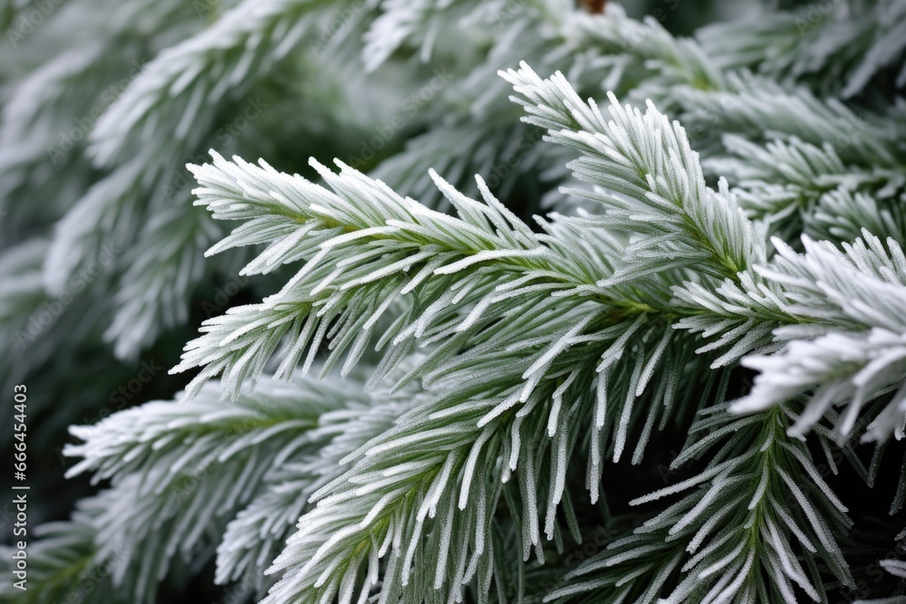 frosted leaves of an evergreen perennial in winter frosted leaves of an evergreen perennial in winter